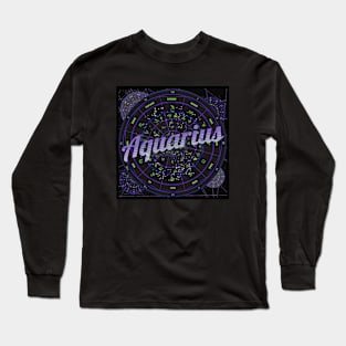 Aquarius Zodiac Astrology Long Sleeve T-Shirt